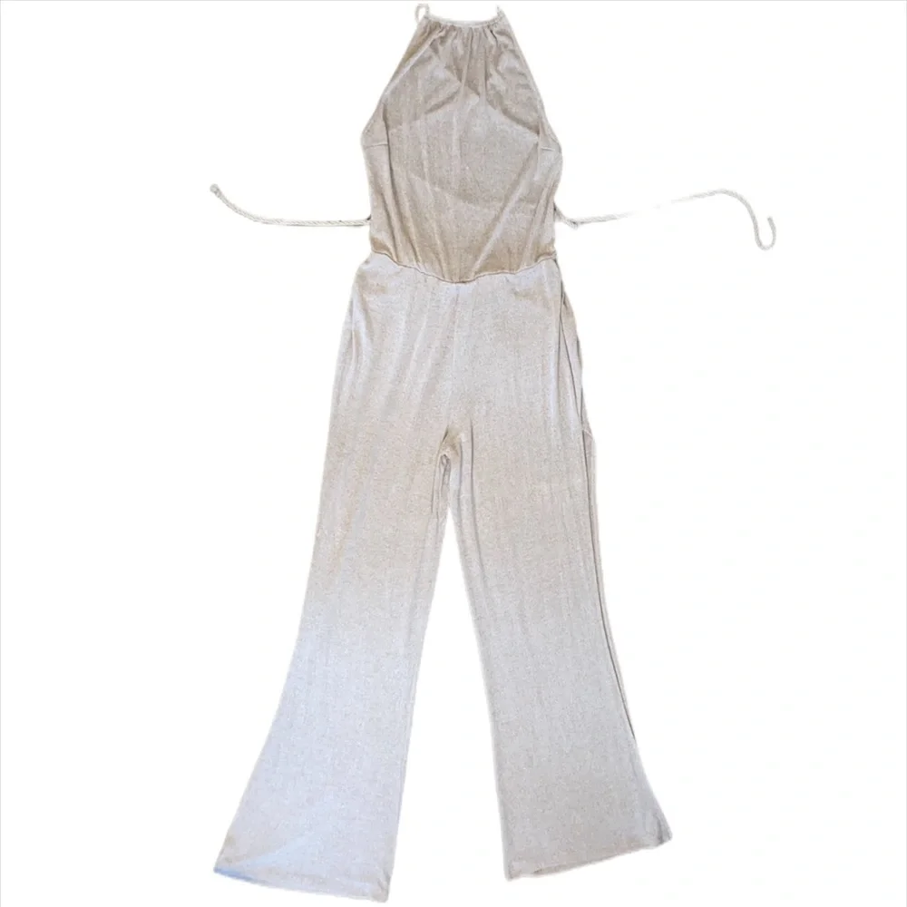 ~~ SOLD~~ ASOS DESIGN jumpsuit with split leg and rope tie back detail - Picture 5 of 9